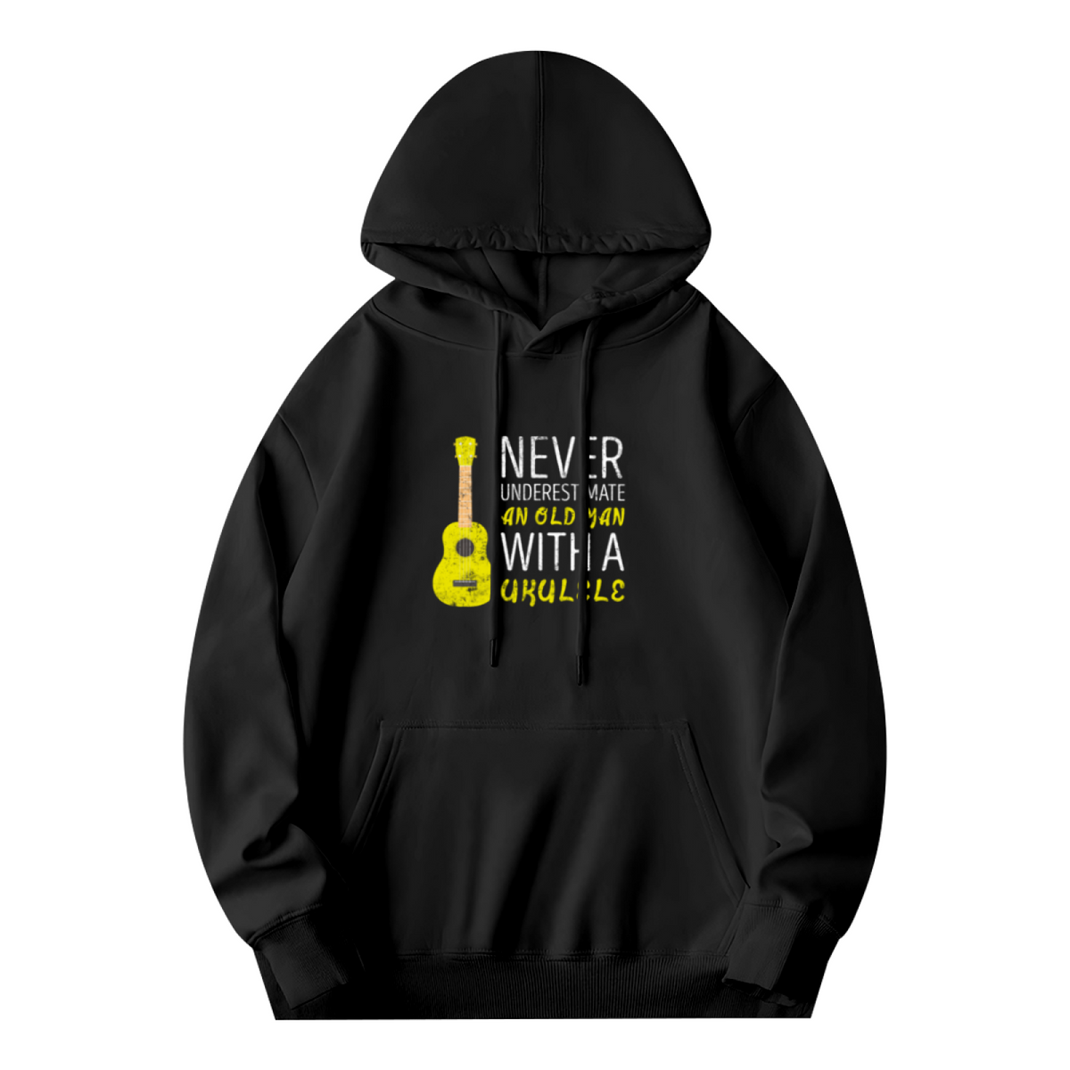 Trendy Hooded Sweatshirt - Black Hoodie Featuring