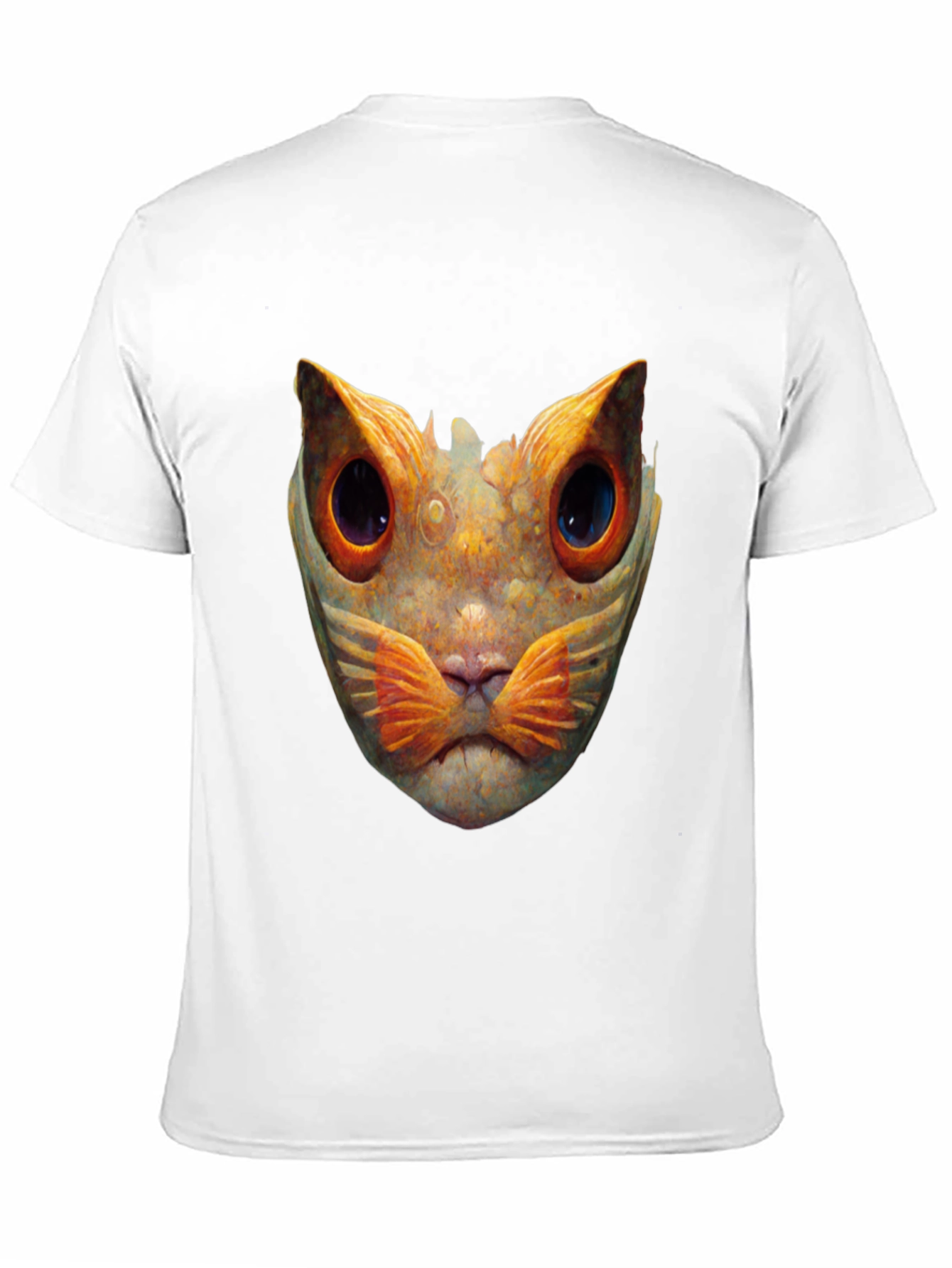 Abstract Cat Graphic T-Shirt