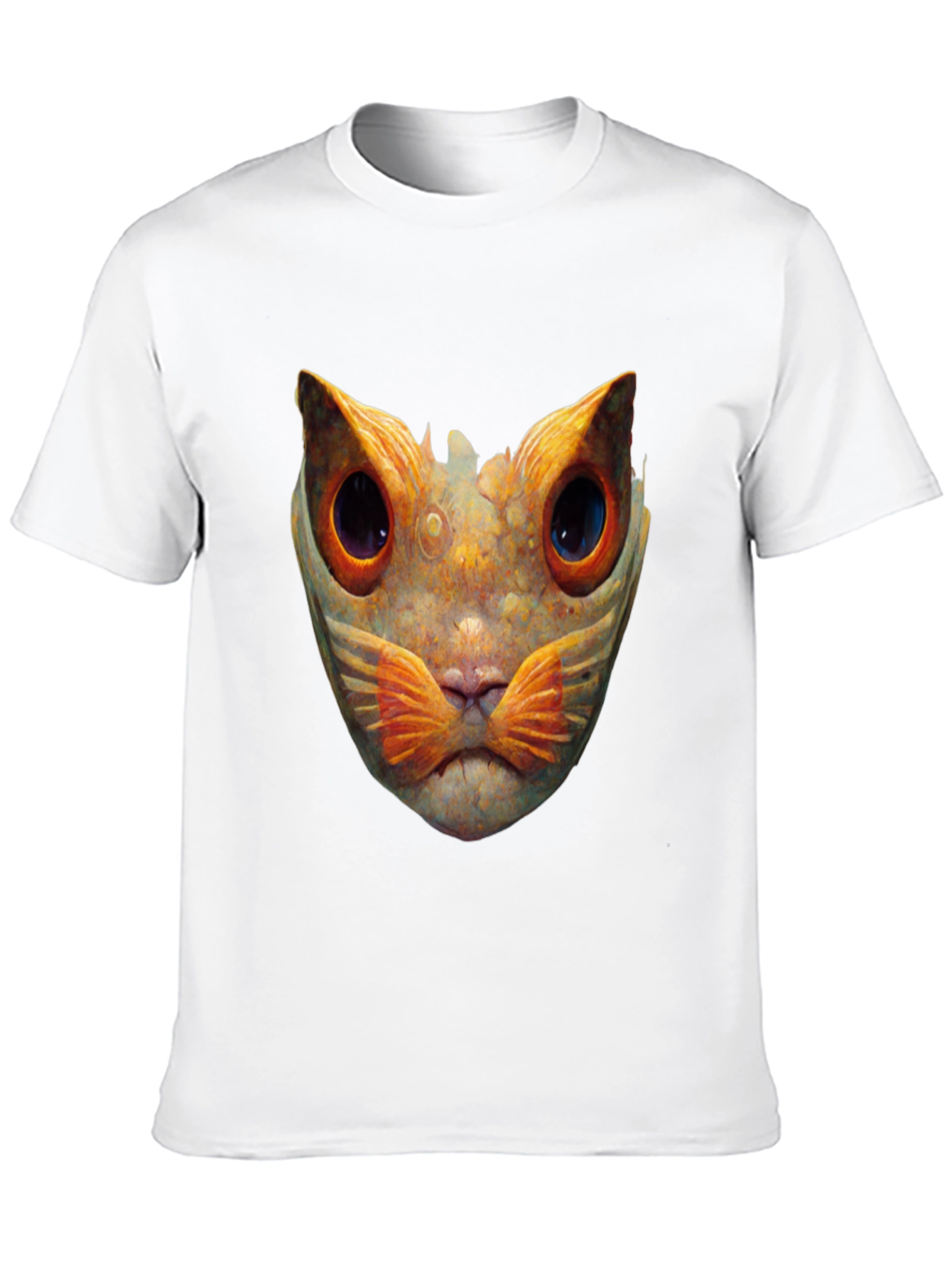 Abstract Cat Graphic T-Shirt