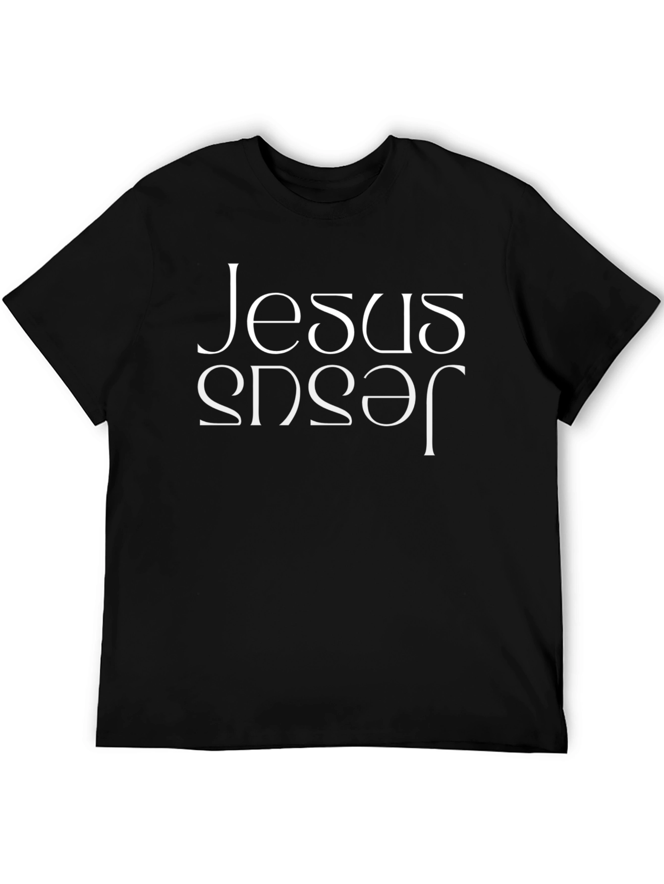 Jesus Mirror Image T-Shirt - Black