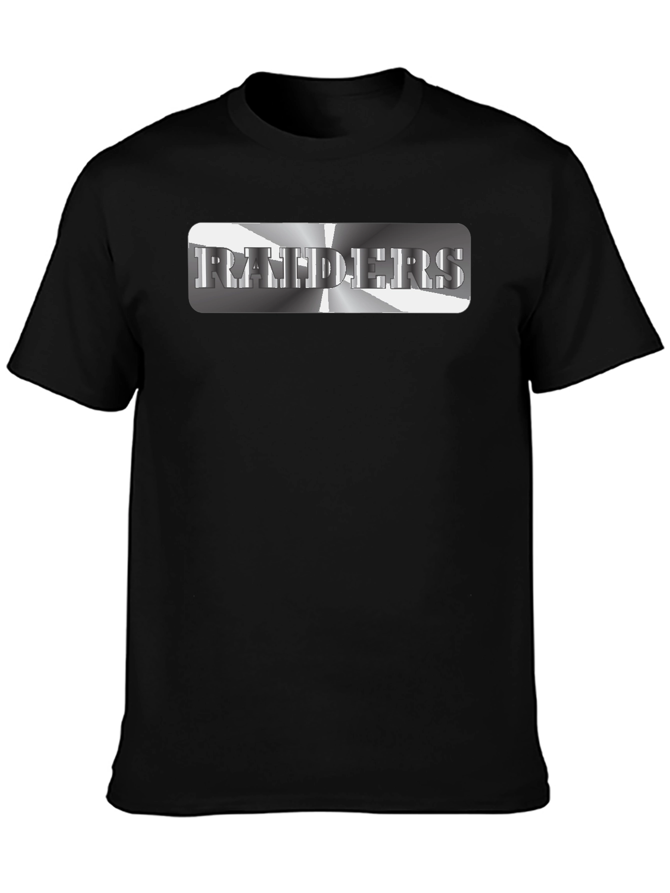 Raiders Graphic Tee - Black Crew Neck