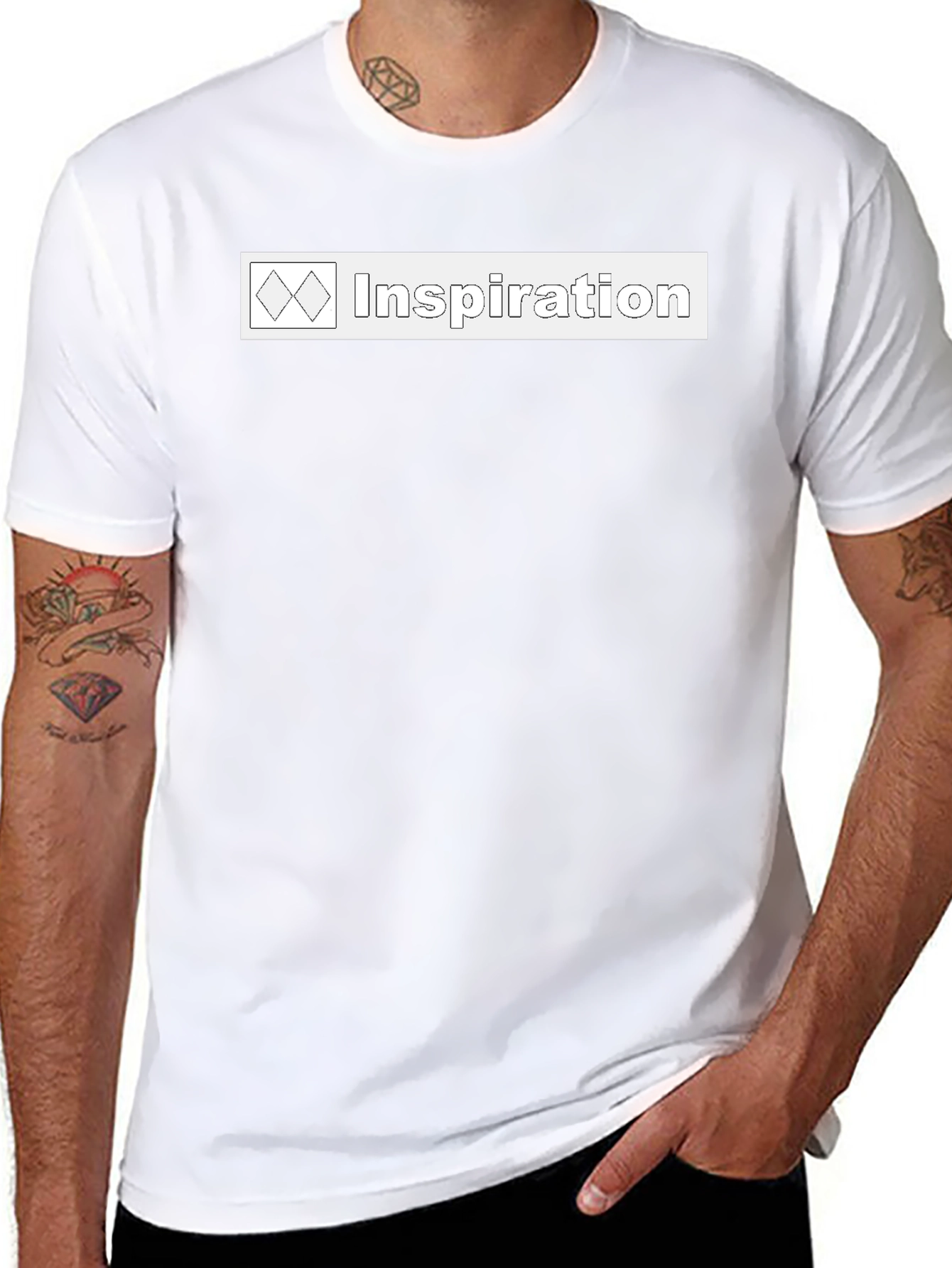 Inspiration Graphic Tee - Soft Black Cotton T-Shirt