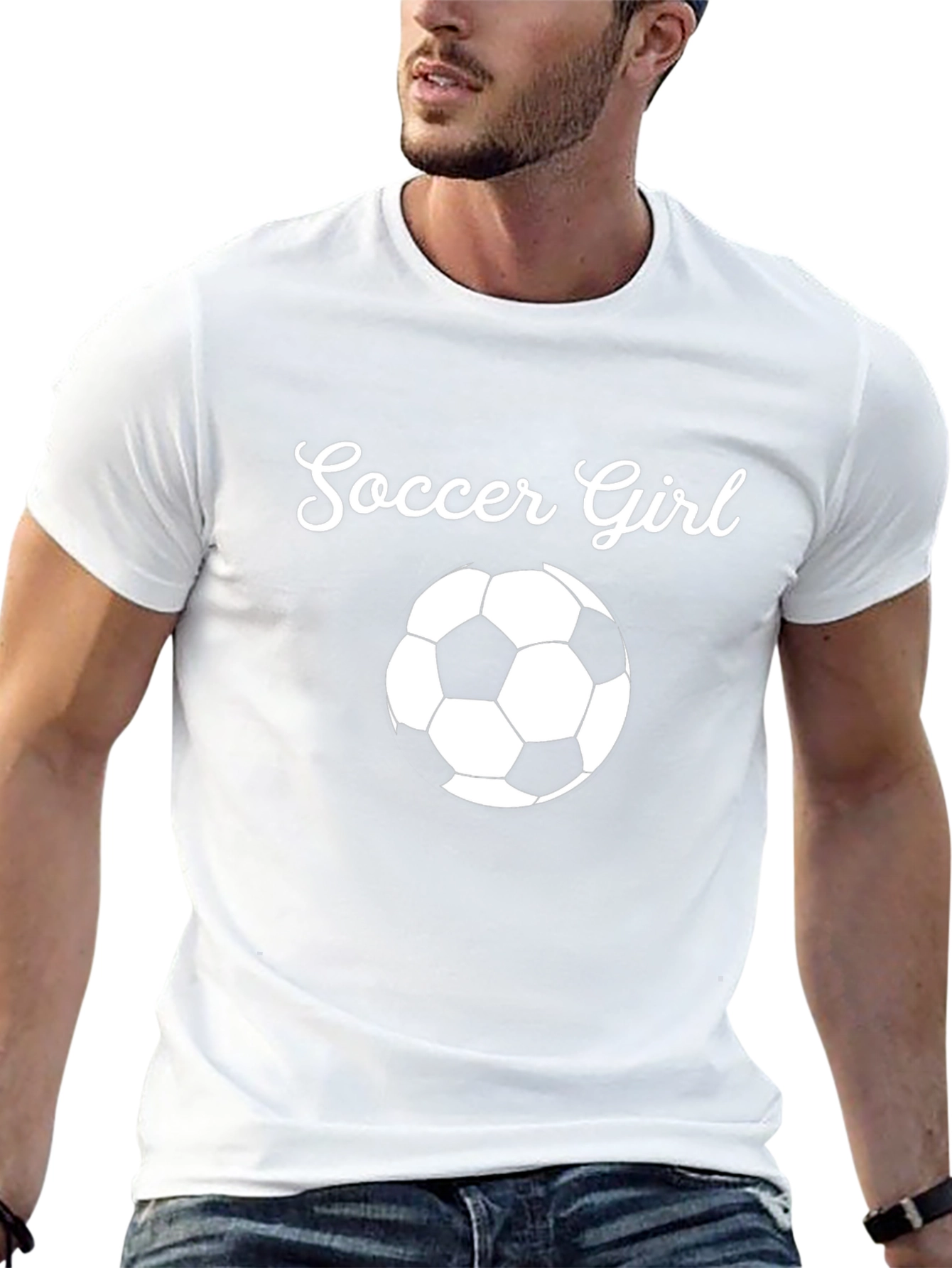 Soccer Girl T-Shirt - Black Graphic Tee