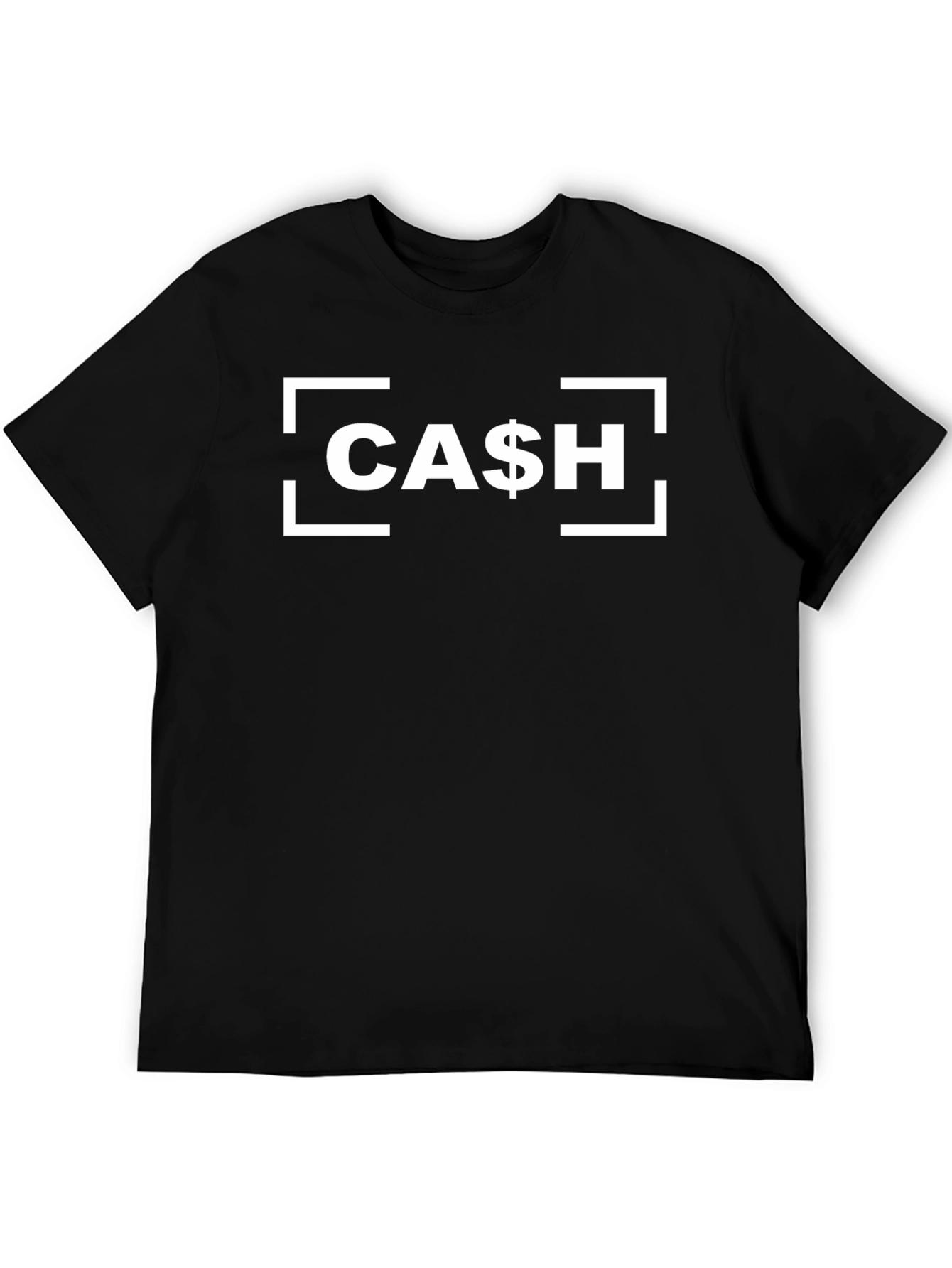 CASH Graphic Tee - Money Themed Black T-Shirt