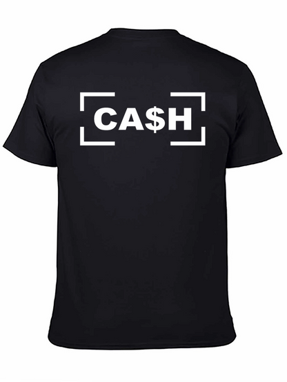 CASH Graphic Tee - Money Themed Black T-Shirt