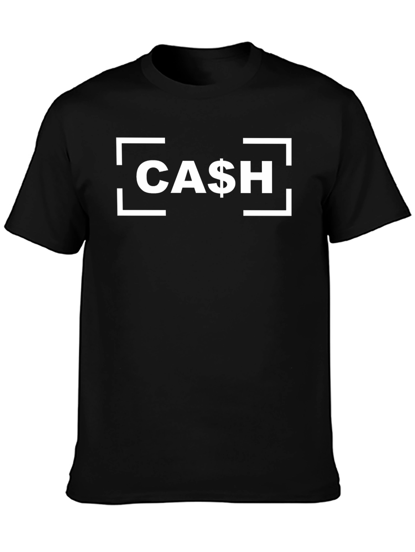 CASH Graphic Tee - Money Themed Black T-Shirt