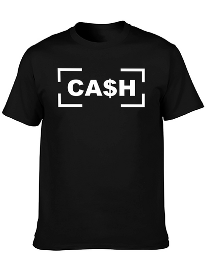 CASH Graphic Tee - Money Themed Black T-Shirt