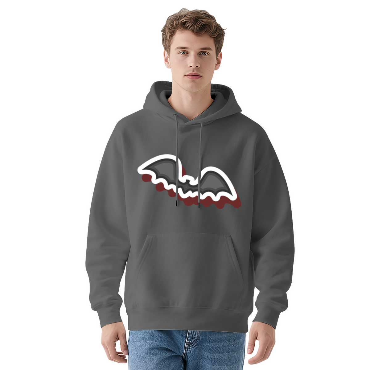 Unisex Graphic Hoodie - Navy Blue Hoodie