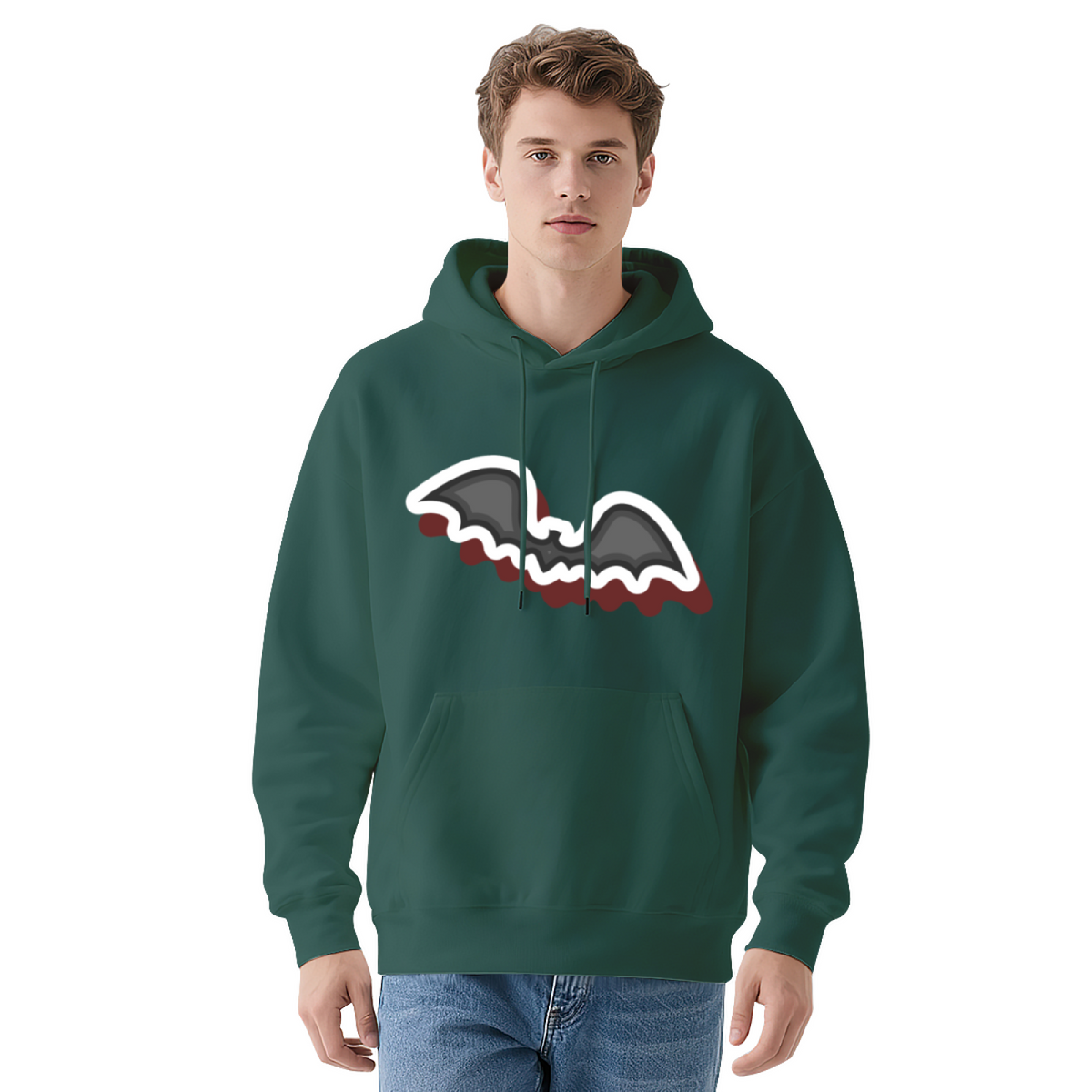 Unisex Graphic Hoodie - Navy Blue Hoodie
