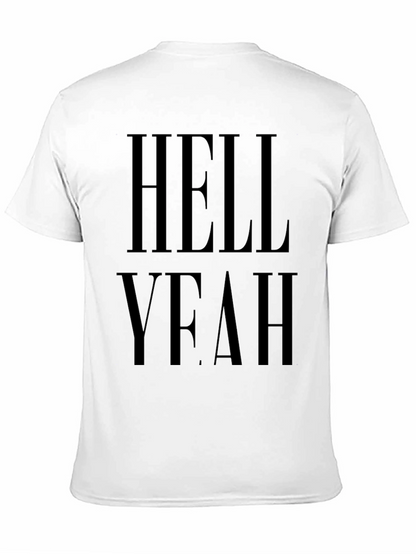 Hell Yeah Black Graphic T-Shirt Casual Wear