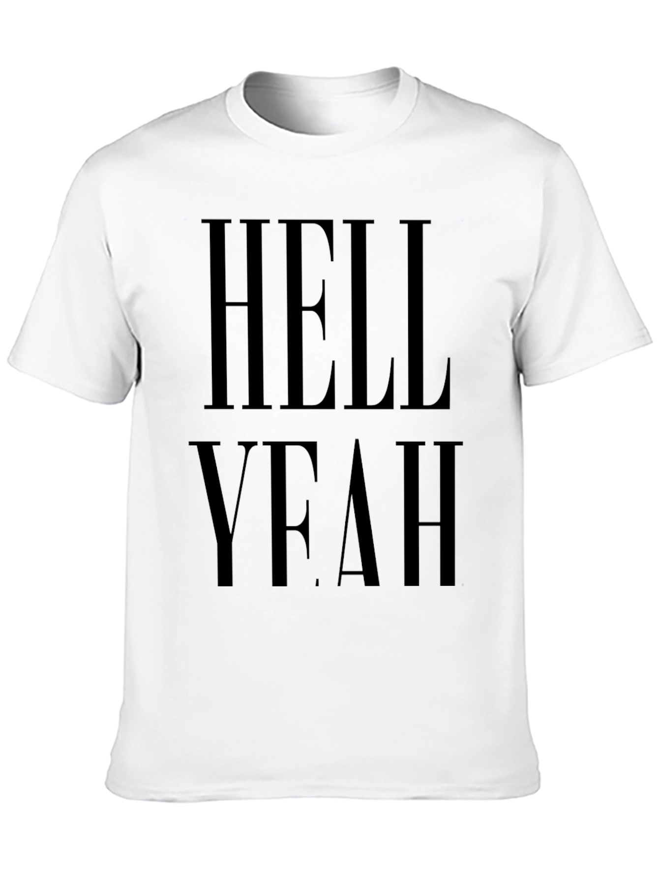 Hell Yeah Black Graphic T-Shirt Casual Wear