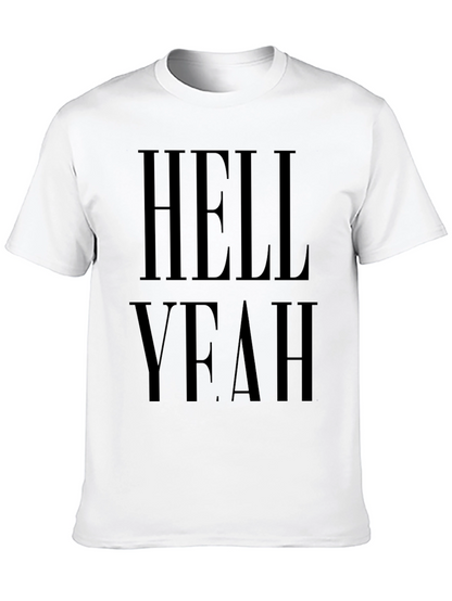 Hell Yeah Black Graphic T-Shirt Casual Wear