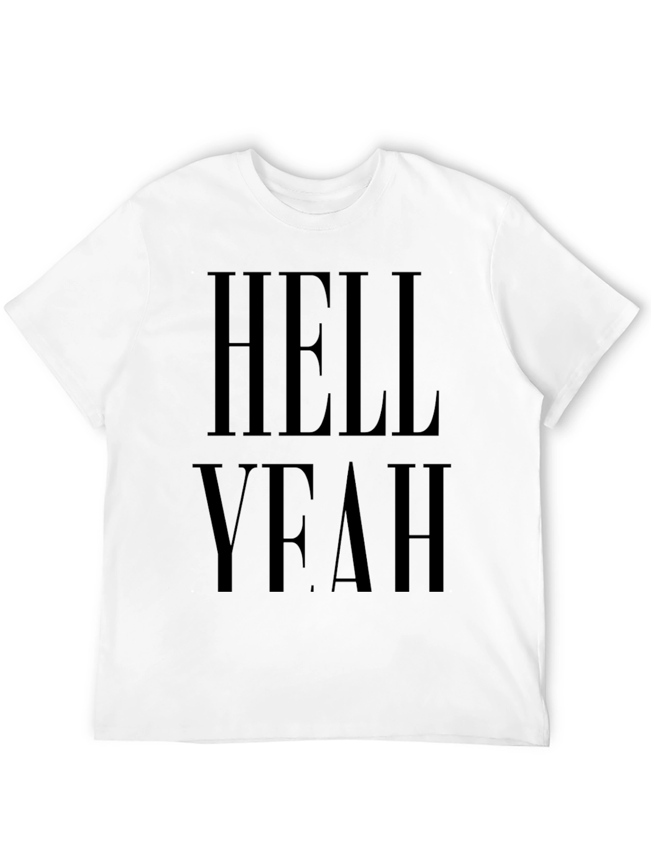 Hell Yeah Black Graphic T-Shirt Casual Wear