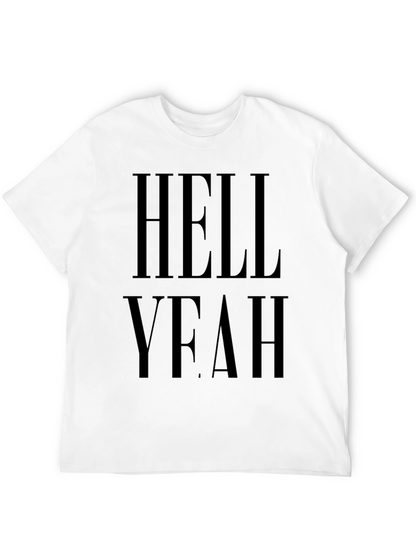 Hell Yeah Black Graphic T-Shirt Casual Wear