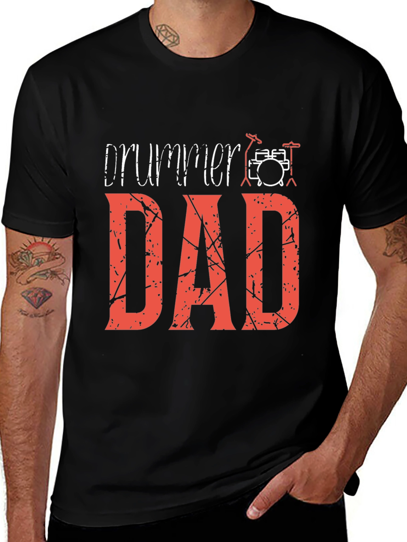 Drummer Dad T-Shirt