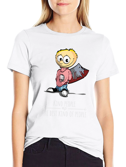 Kind People T-Shirt Funny Graphic Tee Novelty Top
