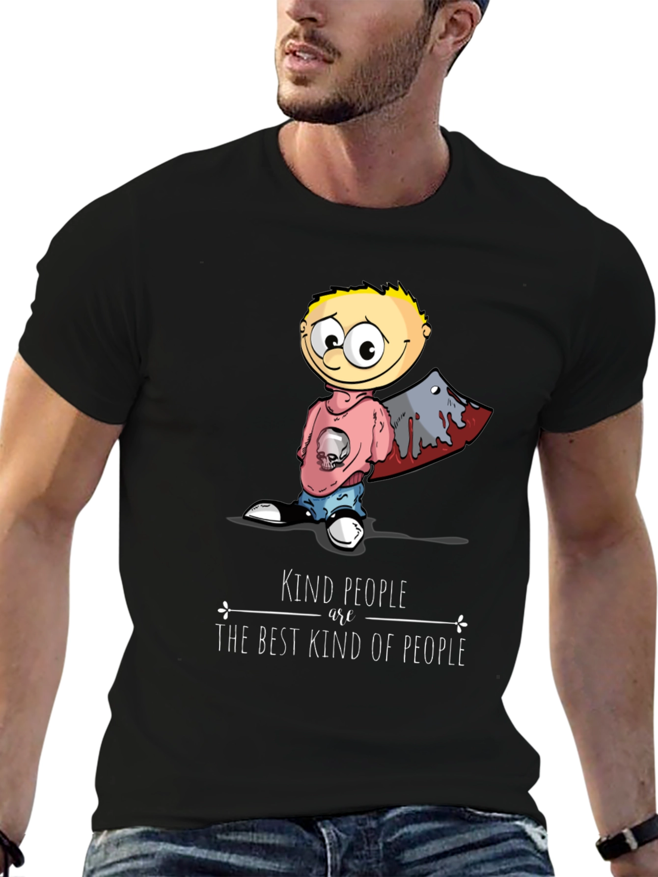 Kind People T-Shirt Funny Graphic Tee Novelty Top