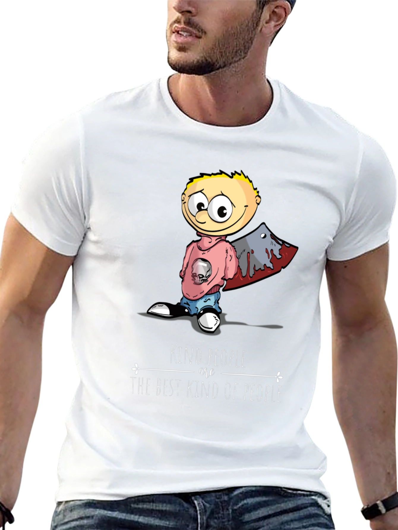 Kind People T-Shirt Funny Graphic Tee Novelty Top