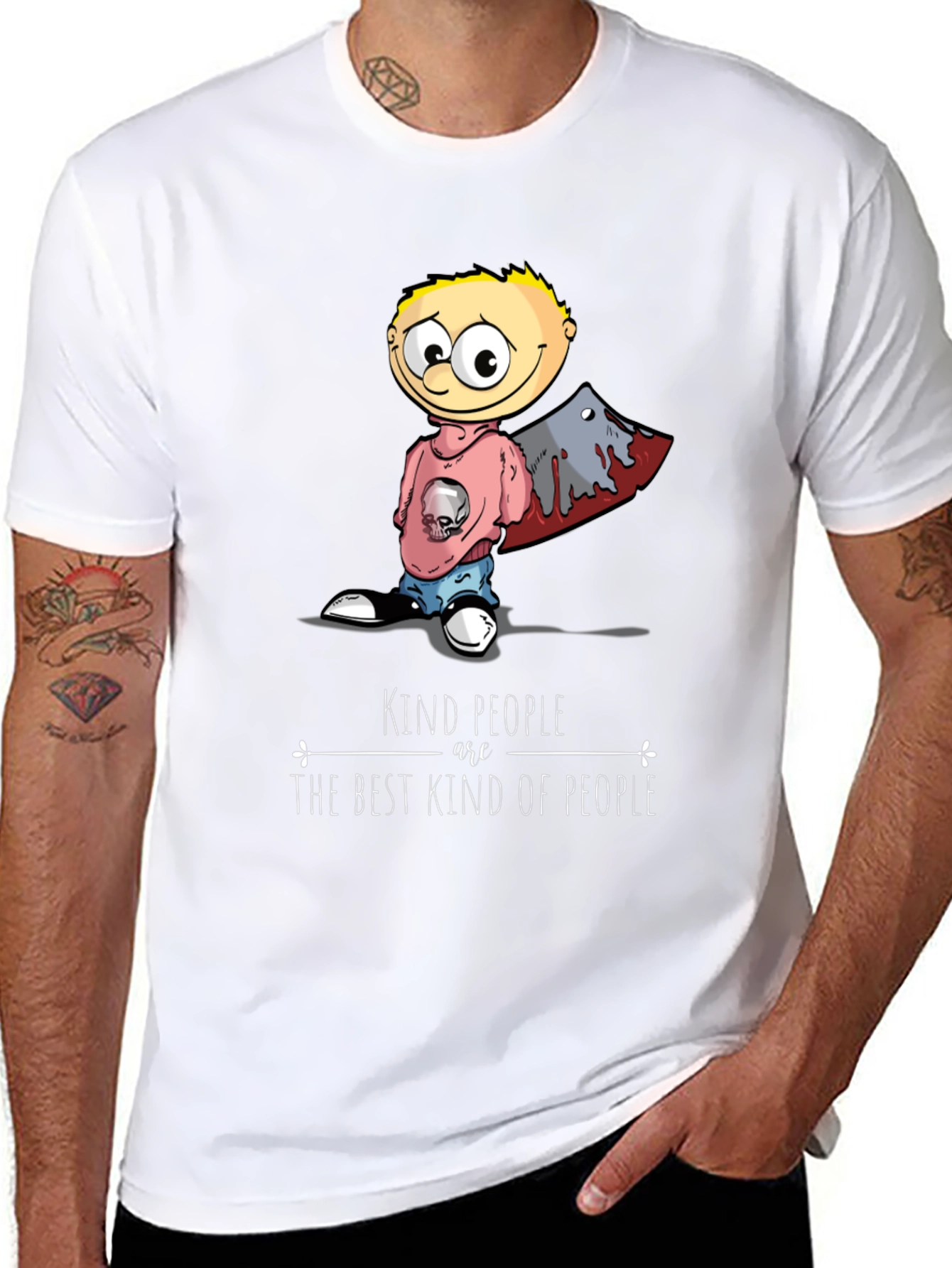 Kind People T-Shirt Funny Graphic Tee Novelty Top