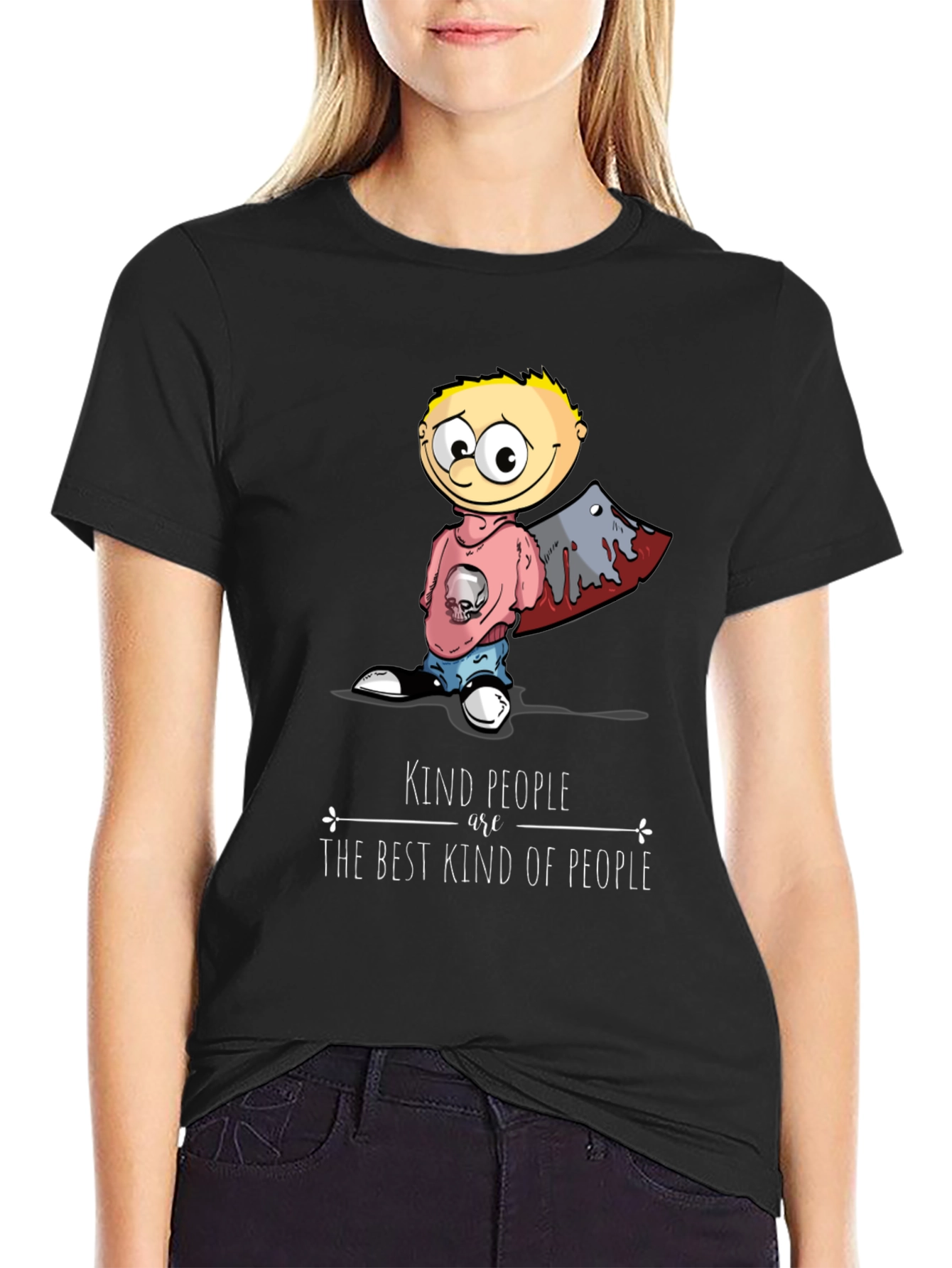 Kind People T-Shirt Funny Graphic Tee Novelty Top