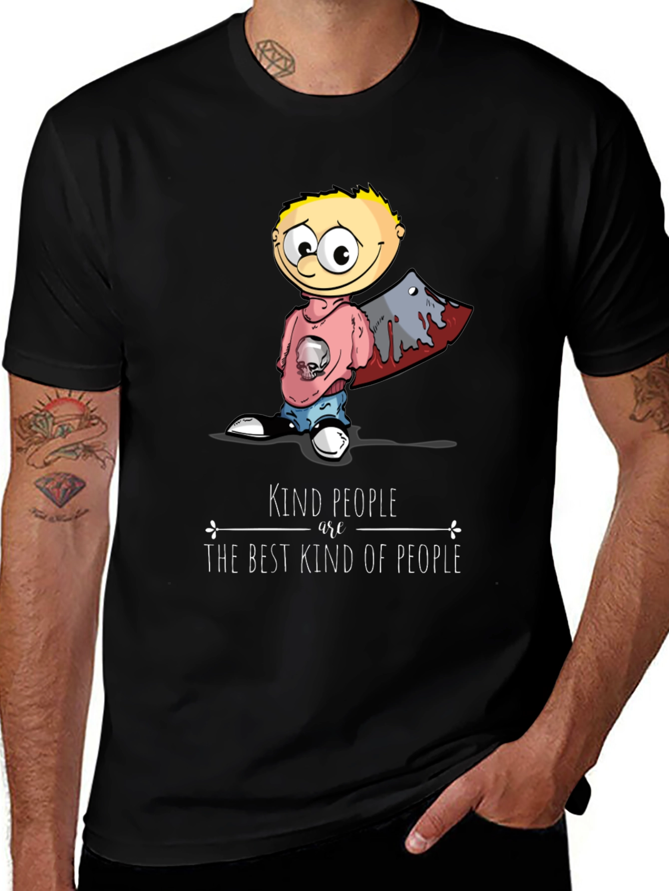 Kind People T-Shirt Funny Graphic Tee Novelty Top