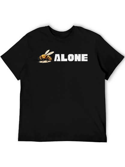 Bee Alone Graphic T-Shirt - Black