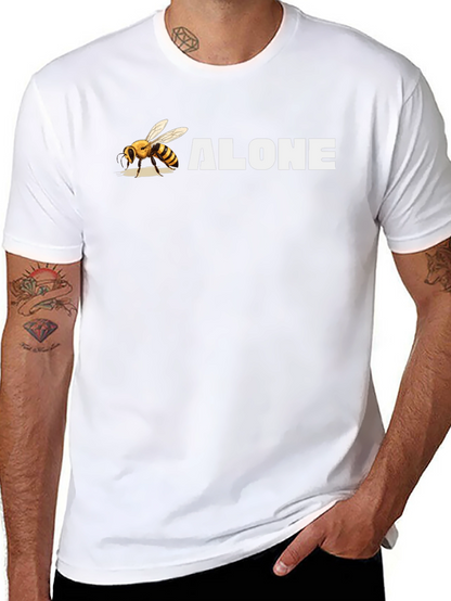 Bee Alone Graphic T-Shirt - Black