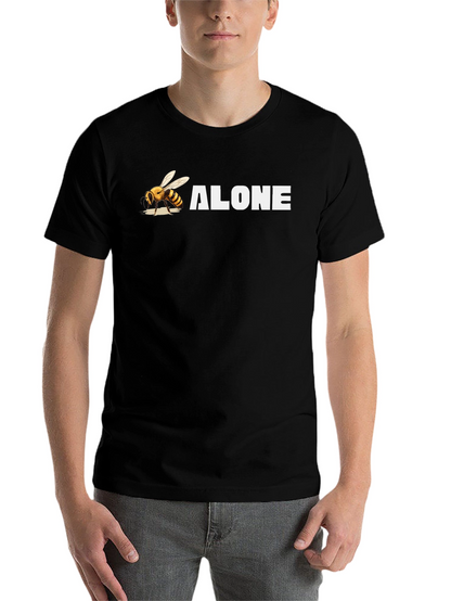 Bee Alone Graphic T-Shirt - Black