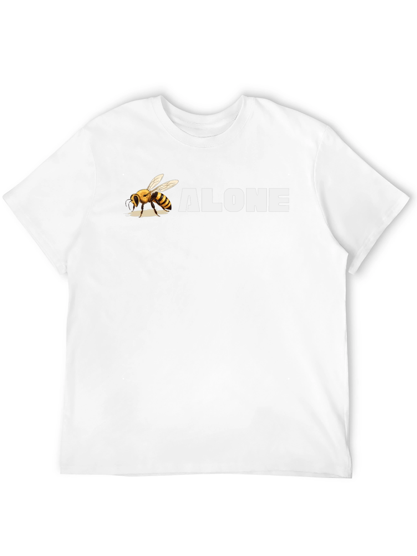 Bee Alone Graphic T-Shirt - Black
