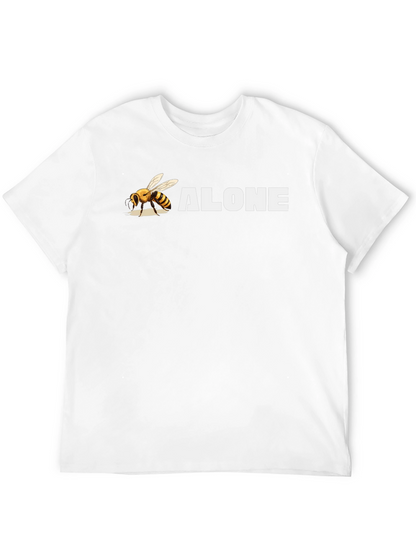 Bee Alone Graphic T-Shirt - Black