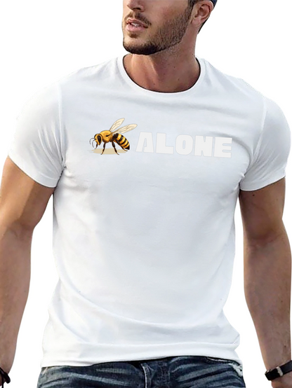 Bee Alone Graphic T-Shirt - Black