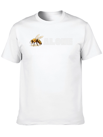 Bee Alone Graphic T-Shirt - Black
