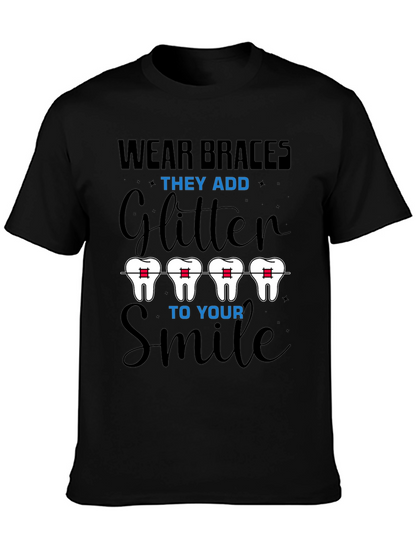 Wear Braces Glitter Smile T-Shirt