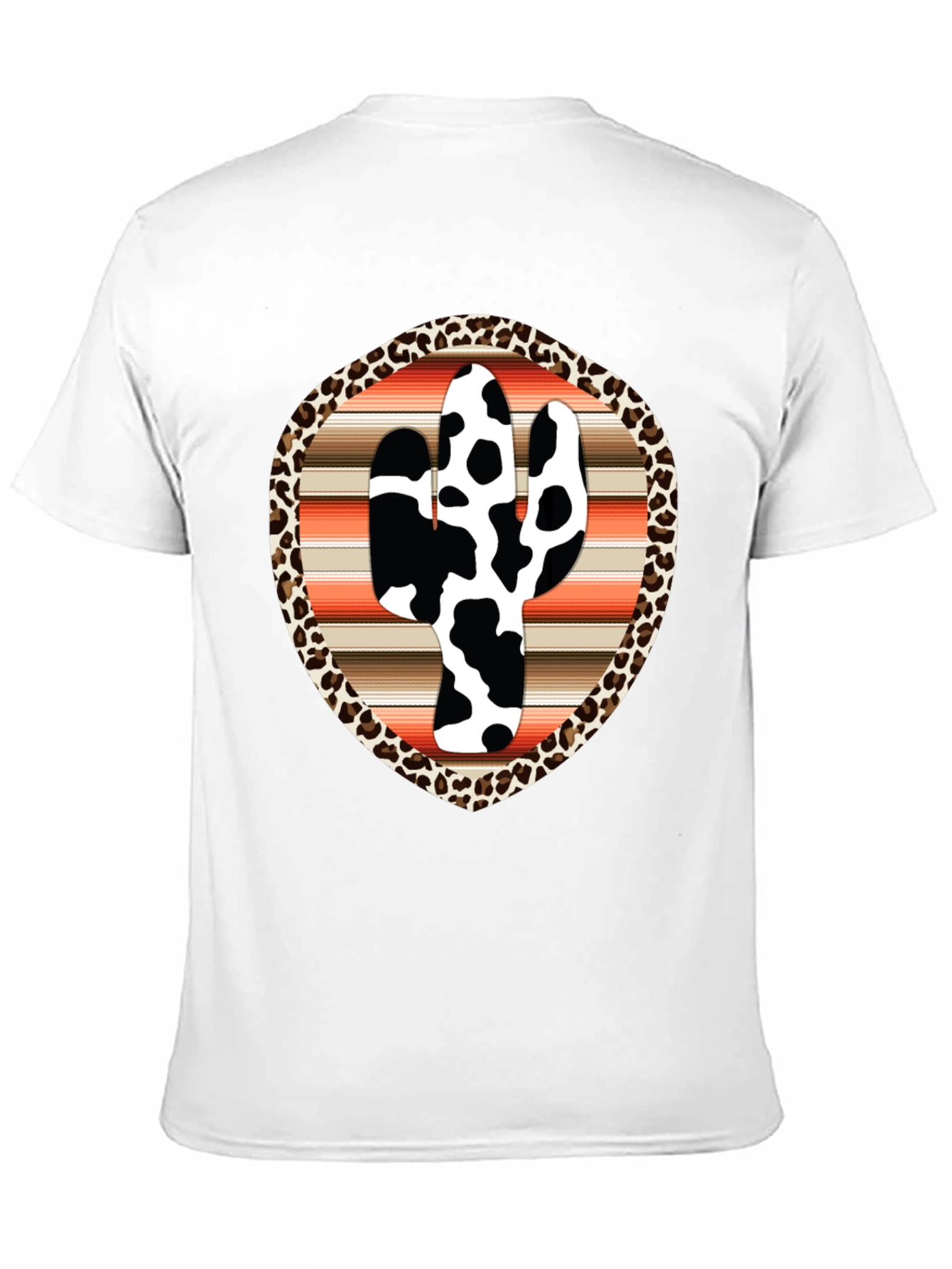 Cow Print Cactus Graphic Tee