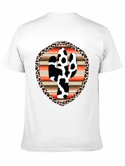 Cow Print Cactus Graphic Tee