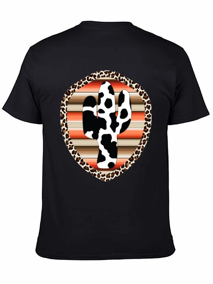 Cow Print Cactus Graphic Tee