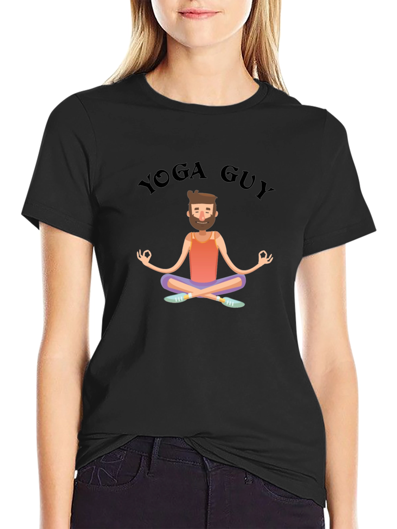 Yoga Guy T-Shirt - Meditating Man Tee