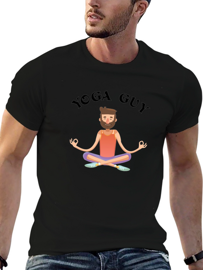 Yoga Guy T-Shirt - Meditating Man Tee