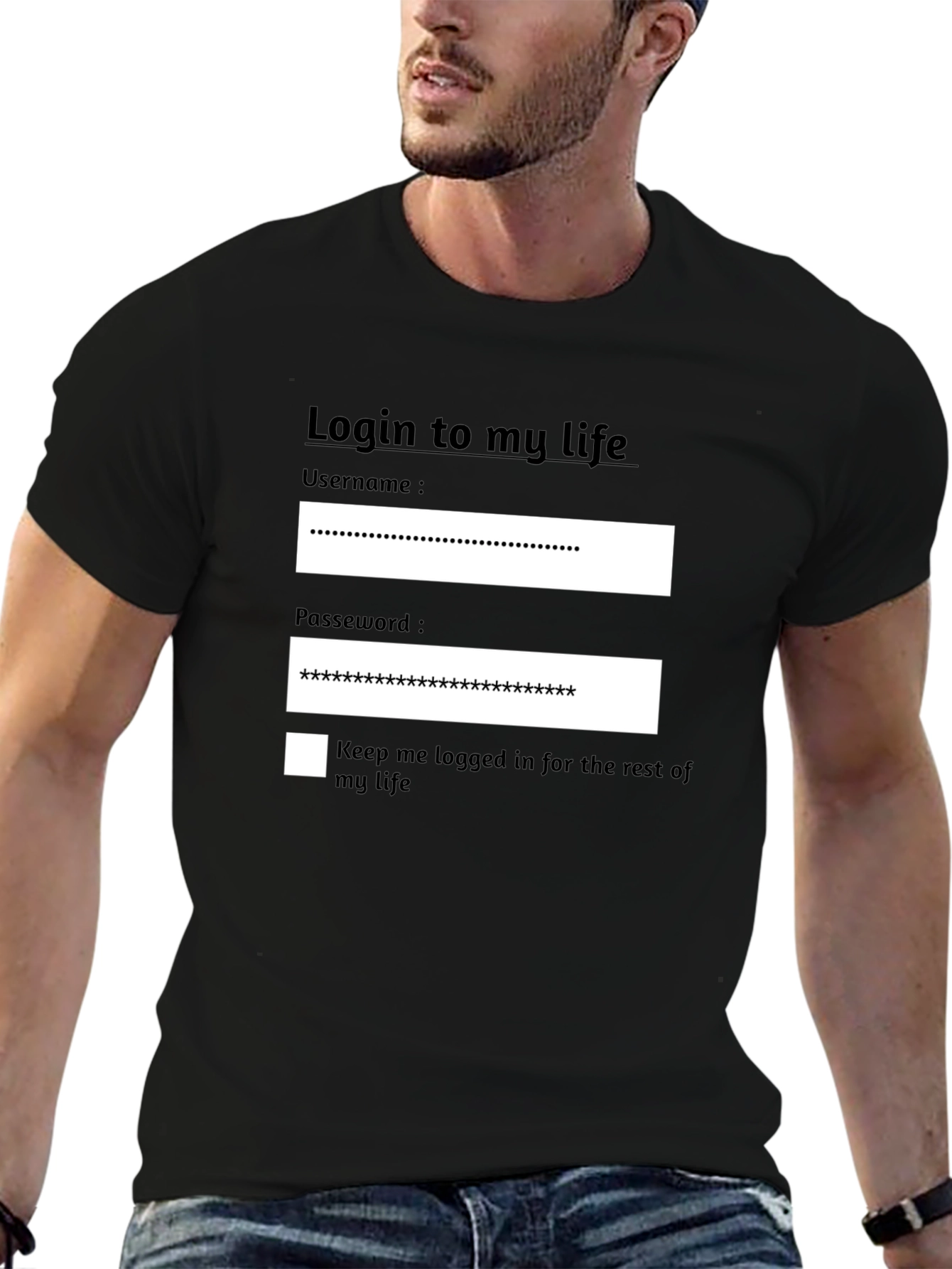 Login to My Life Graphic T-Shirt