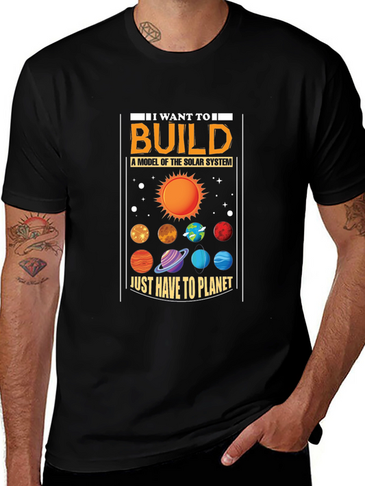 Solar System Model T-Shirt: Astronomy Gift for Space Lovers