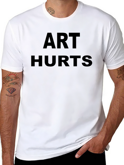 Art Hurts Black Graphic Tee