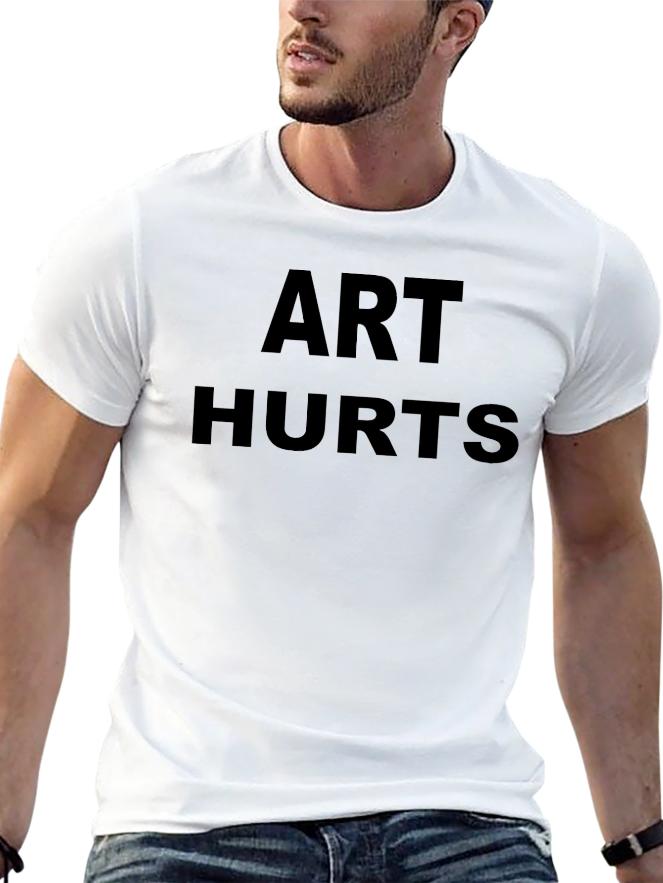 Art Hurts Black Graphic Tee
