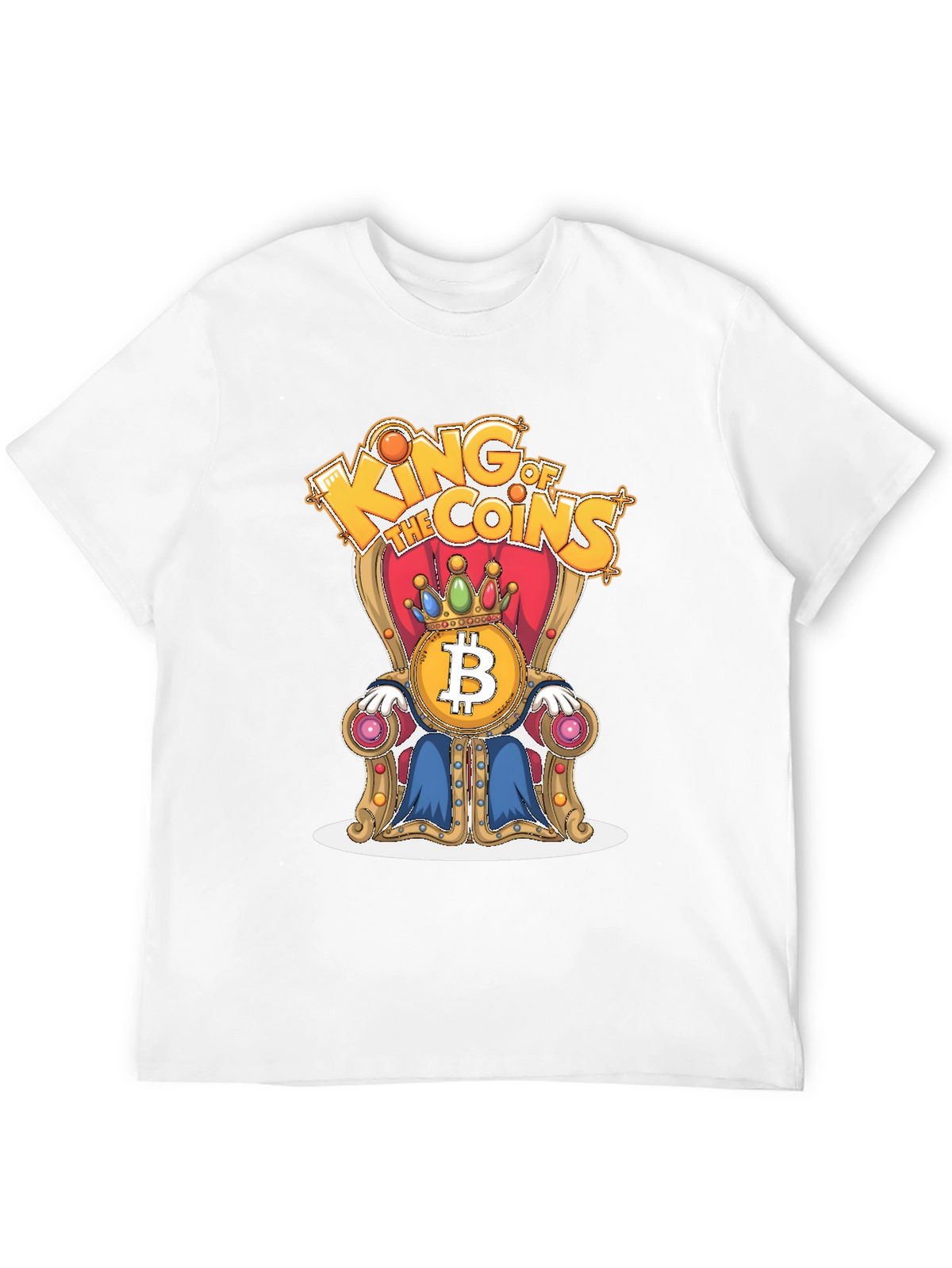 King of Coins Bitcoin Throne Graphic Tee