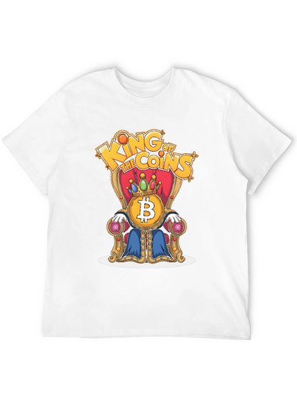 King of Coins Bitcoin Throne Graphic Tee