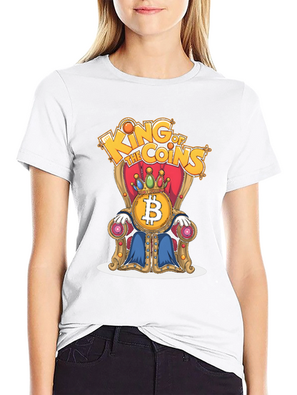 King of Coins Bitcoin Throne Graphic Tee