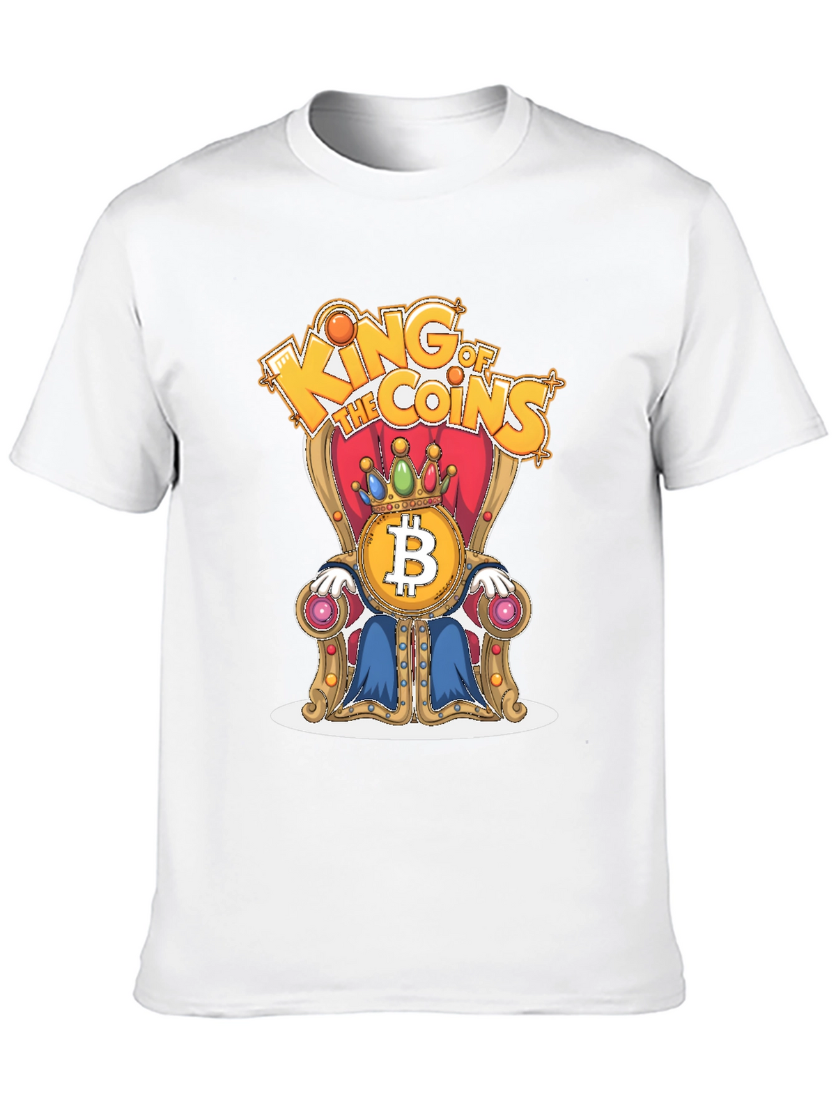 King of Coins Bitcoin Throne Graphic Tee
