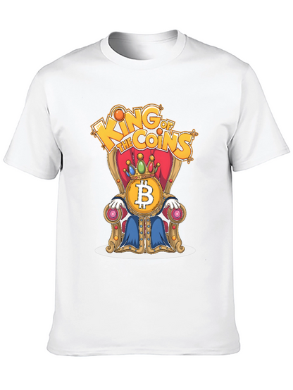 King of Coins Bitcoin Throne Graphic Tee