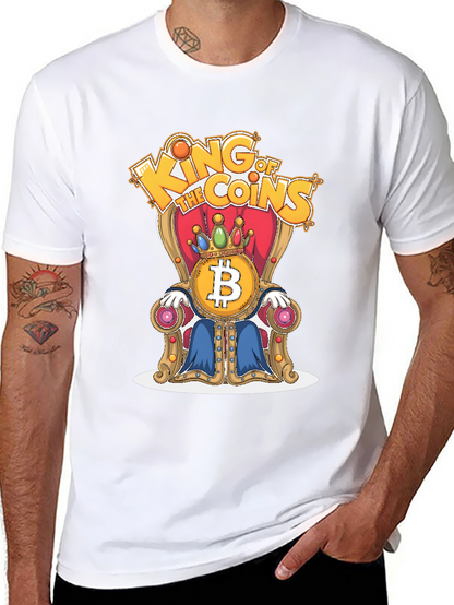 King of Coins Bitcoin Throne Graphic Tee