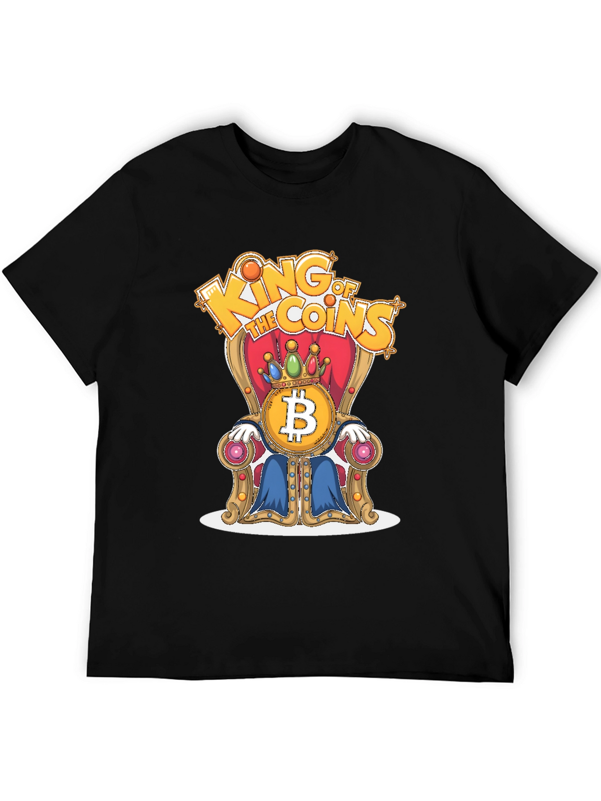 King of Coins Bitcoin Throne Graphic Tee