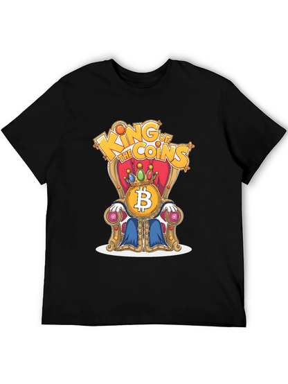 King of Coins Bitcoin Throne Graphic Tee
